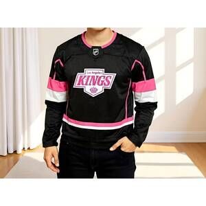 NEW LA KINGS girls' fashion jersey in black/pink
